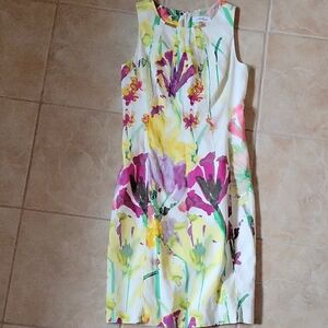 Calvin Klein Floral Print Midi Dress